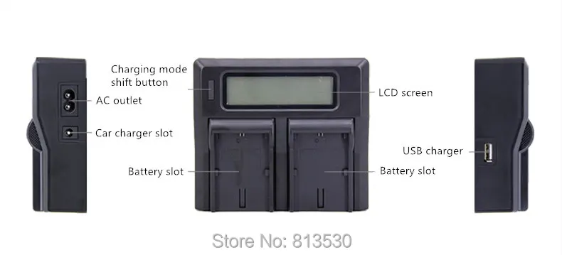 Ультра быстрый lcd Двойной AC/USB зарядное устройство наборы для Canon LP-E17, LPE17, EOS 77D, Rebel T6i, T7i, 750D, EOS Rebel T6s, 760D, M3, EOS 800D