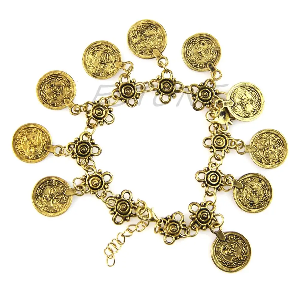 

Silver Coin Anklet Bracelet Pests Ethnic Tribal Festival