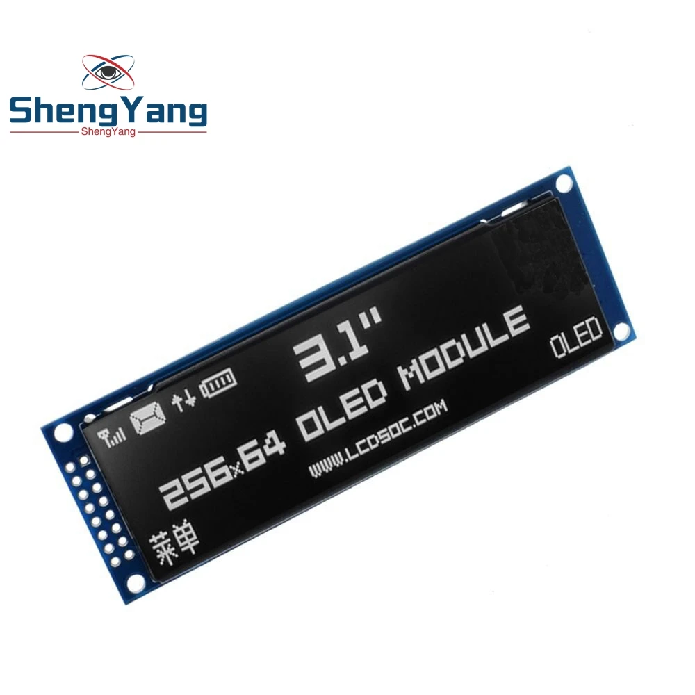 ShengYang настоящий oled-дисплей 3,1" 256*64 25664 точек Графический ЖК-модуль дисплей экран LCM SSD1322 контроллер Поддержка SPI