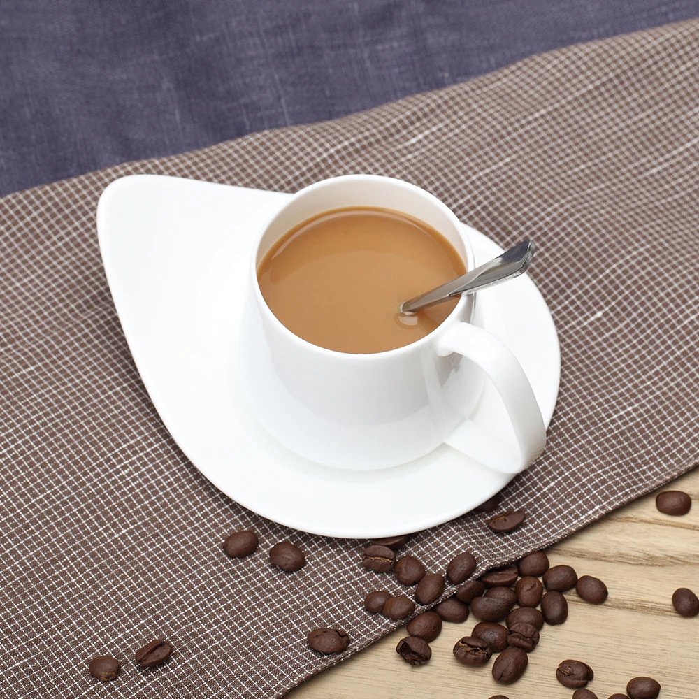 Doodle original001 Bone china Coffee Cups  High Quality Creative mugs White Ceramic cup Creative gifts with plate and spoon250ml