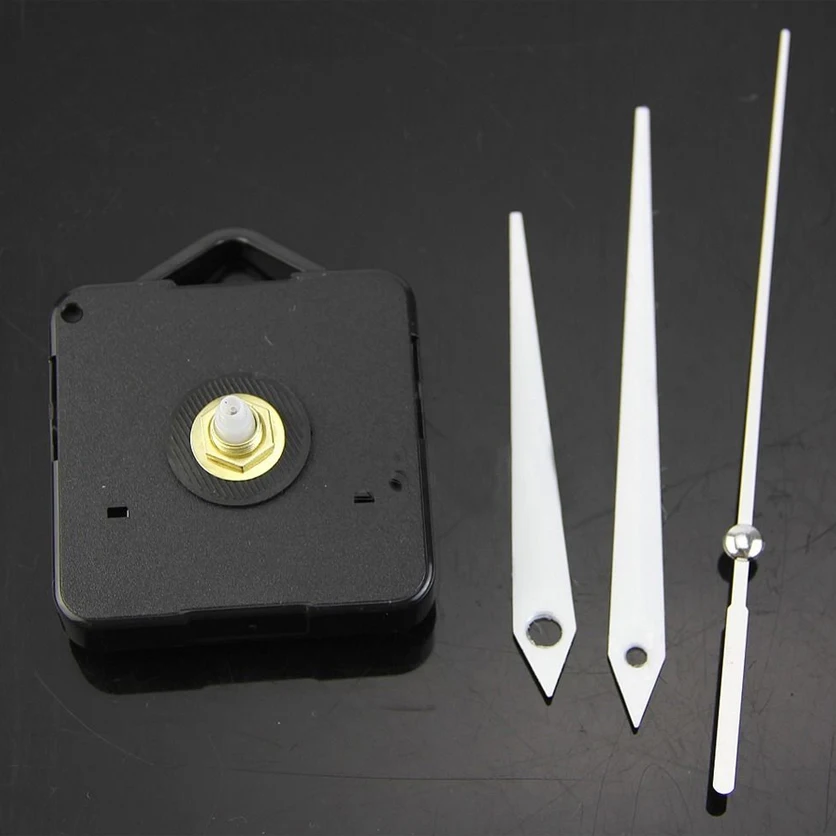 

Quartz Wall Clock Movement Mechanism DIY Repair Tool Parts Kit White Hands