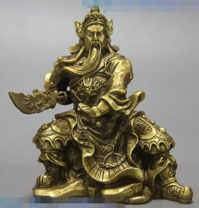 guan yu statue right or left side