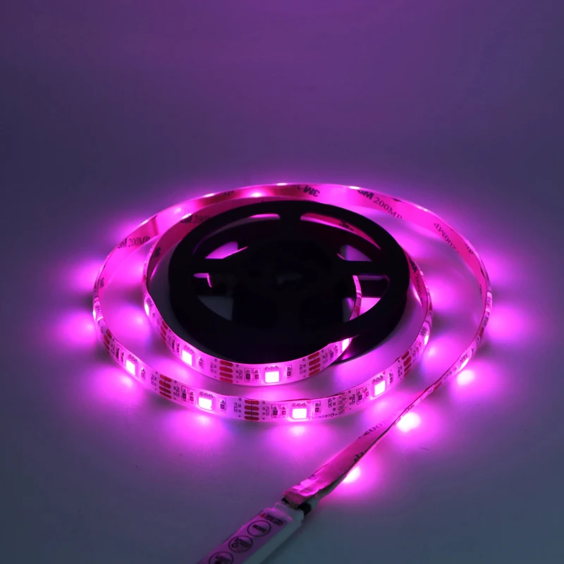 Водонепроницаемая DC 5V USB Светодиодная лента 5050 RGB Гибкая лампа ТВ фоновое