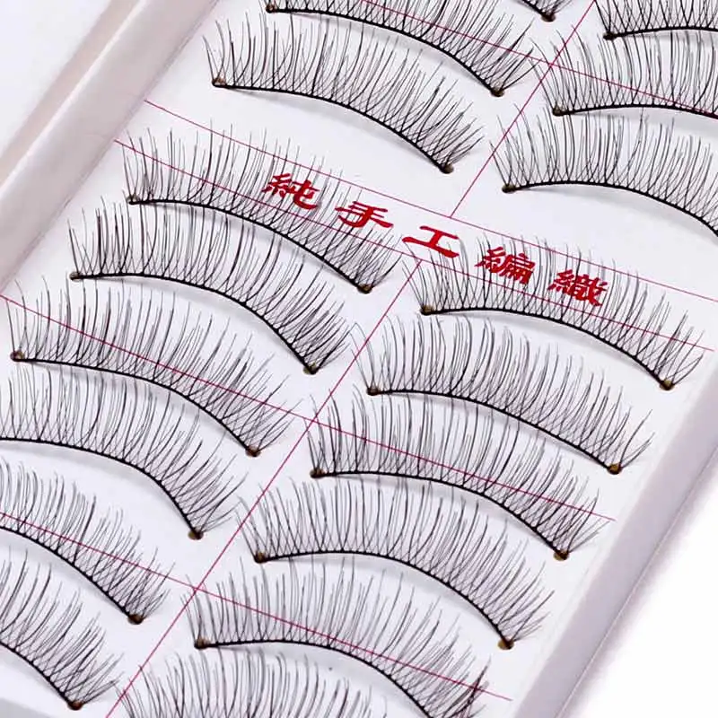 

10 Pairs Crisscross Handmade Lower Eyelashes Imitation Hair Lashes Makeup False Eyelashes Emulate Fake Eye Lash Extension #TW217