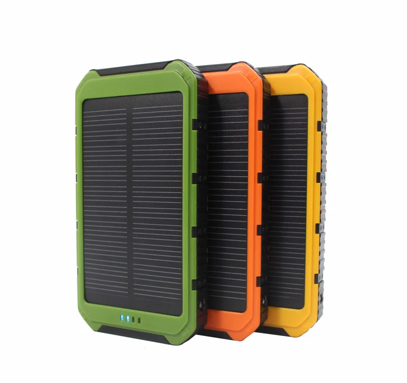 bilder für New Echt 10000 mAh Tragbare Solar-ladegerät Power Bank mit 6 LED-Panel Handy Stromlade Solar Camping Lichter bilder für New Echt 10000 mAh Tragbare Solar-ladegerät Power Bank mit 6 LED-Panel Handy Stromlade Solar Camping Lichter