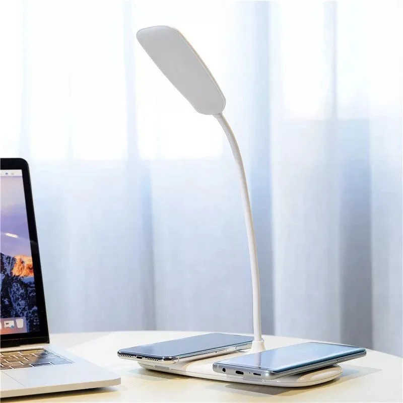 Настольная лампа для IPhone Xs Max XR регулируемая яркость USB зарядка светодиодная