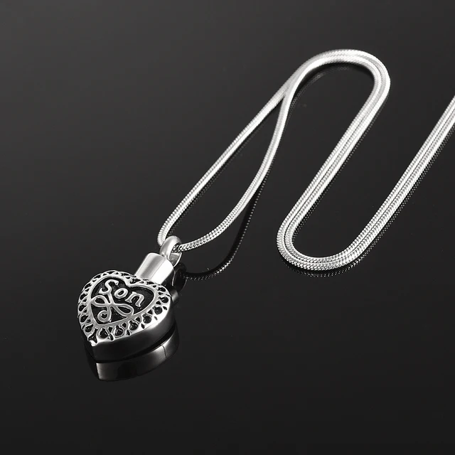 Stainless Steel Heart Shaped Pendant Necklace