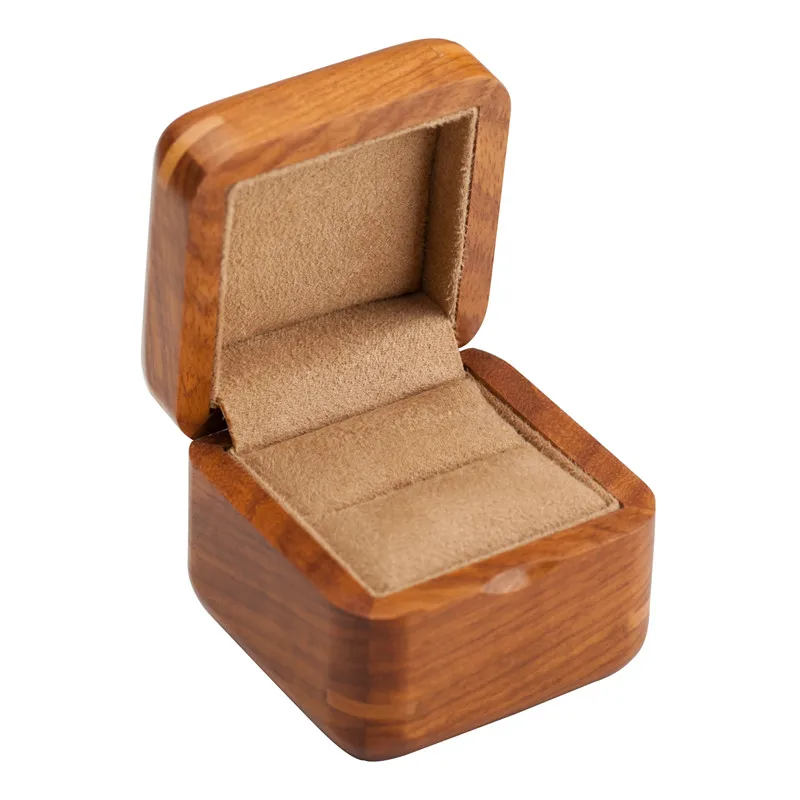 

Travel Mini wood Wooden Jewelry Packing Case Portable Wedding Ring Stud Earring Cuff-Link Organizer Women Men Display Box Gift