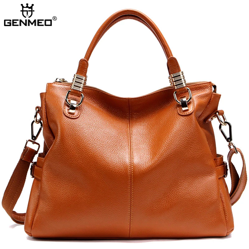 

New Arrival Genuine Leather Handbag Ladies Cow Leather Shoulder Bags Women Real Leather Bags Female Multi Function Messenger Bag