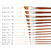13 шт./компл. набор нейлоновых волосяных Краски кистей для макияжа разных Форма деревянной ручкой акварель масло Краски ing набор кистей для искусства