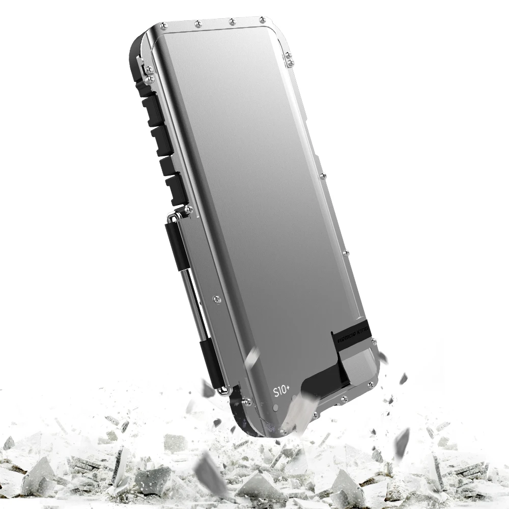 R JUST ударопрочный чехол для Samsung Galaxy S10 S9 S8 Plus NOTE 9 8 откидной Алюминиевый