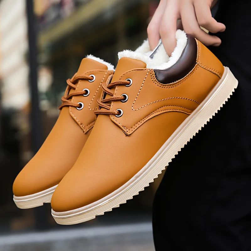 

2018 Hot Newest Warm Men Winter Boots High Quality Casual Snow Boots Working Cotton Martin Fahsion Shoes HJM89