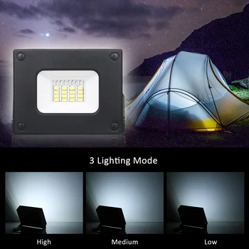 

USB lantern Portable LED Pocket Floodlight Mini Power Bank High Bright 3Dimmable Spotlight Work Light for Outdoor Camping light