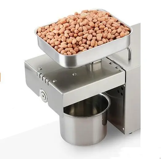 Motorized Soybean oil press household electric stainless steel automatic small hot and cold pressed Oil Pressers