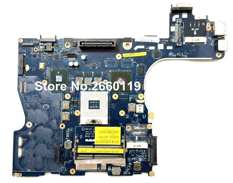 100% Working Laptop Motherboard For Dell E6510 NAL22 LA-5573P System Board fully tested and cheap shipping