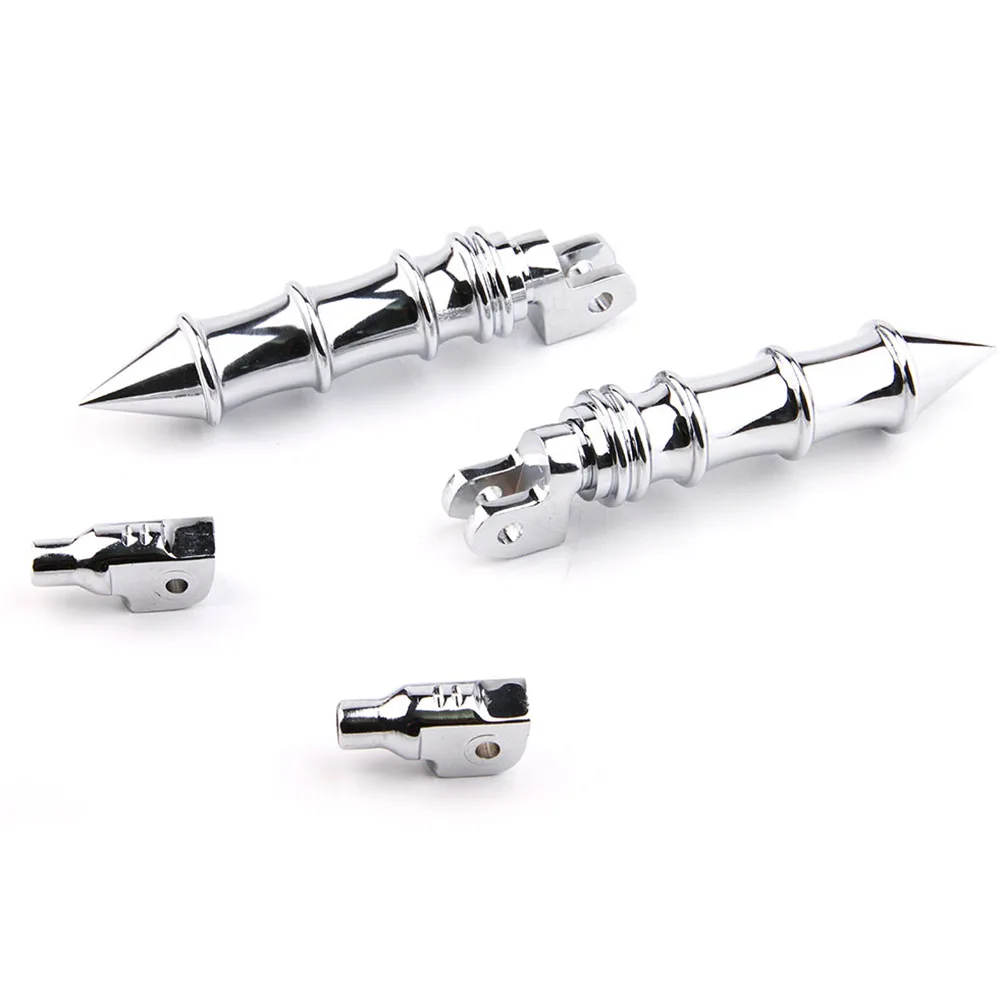 

For Yamaha V-Star 250 650 1100 Road Star 1600 Virago 250 750 1100 Aluminum Rear Footpegs Foot pegs Footrest Rests Pedals CHROME