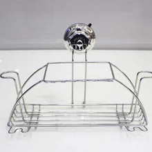Супер присоски 304 нержавеющая сталь ванная комната caddy Душ корзина в форме сердца кухонная стойка хранения подстилка для животных полка