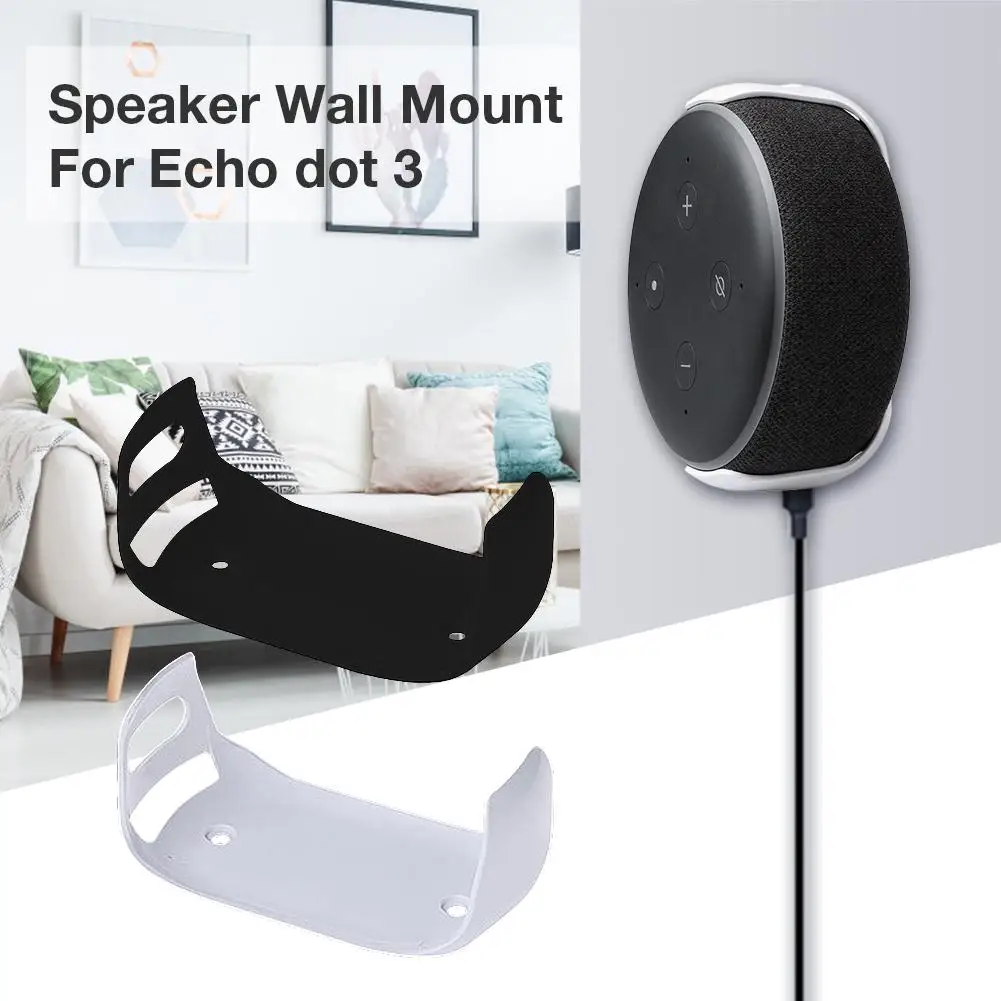 Wall Mount Third Generation Intelligent Audio Bracket Outlet Hanger Holder for Echo Dot (3rd Gen) Smart Speaker | Электроника