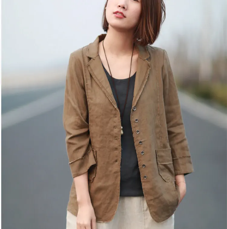 linen summer jacket womens