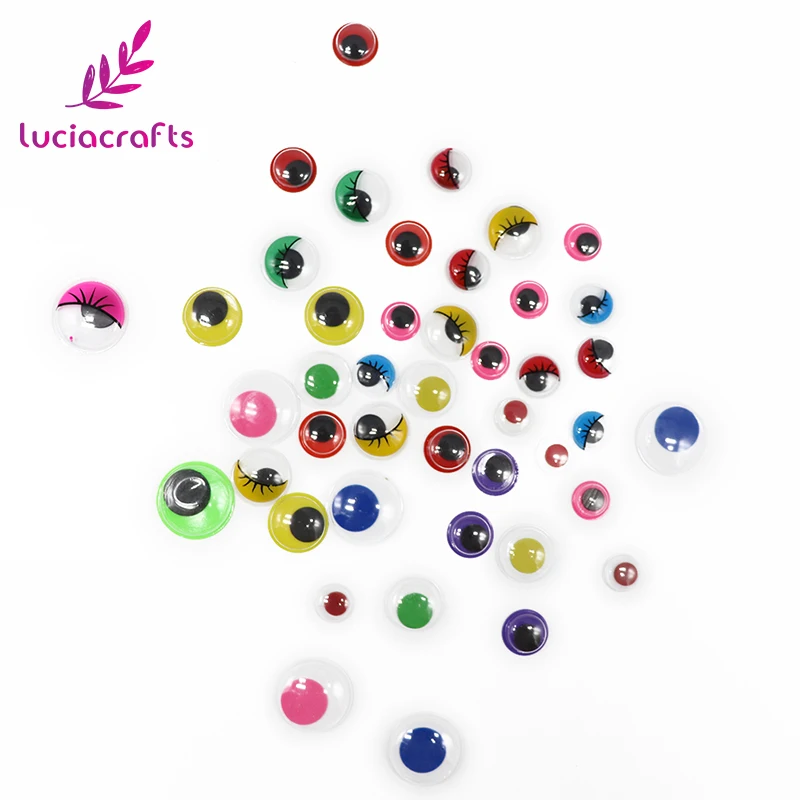 Lucia crafts 10-20 мм 350 шт./пакет без самоклеящаяся Пластик высококачественные солнцезащитные очки глаза игрушки куклы аксессуары материалы Z0101