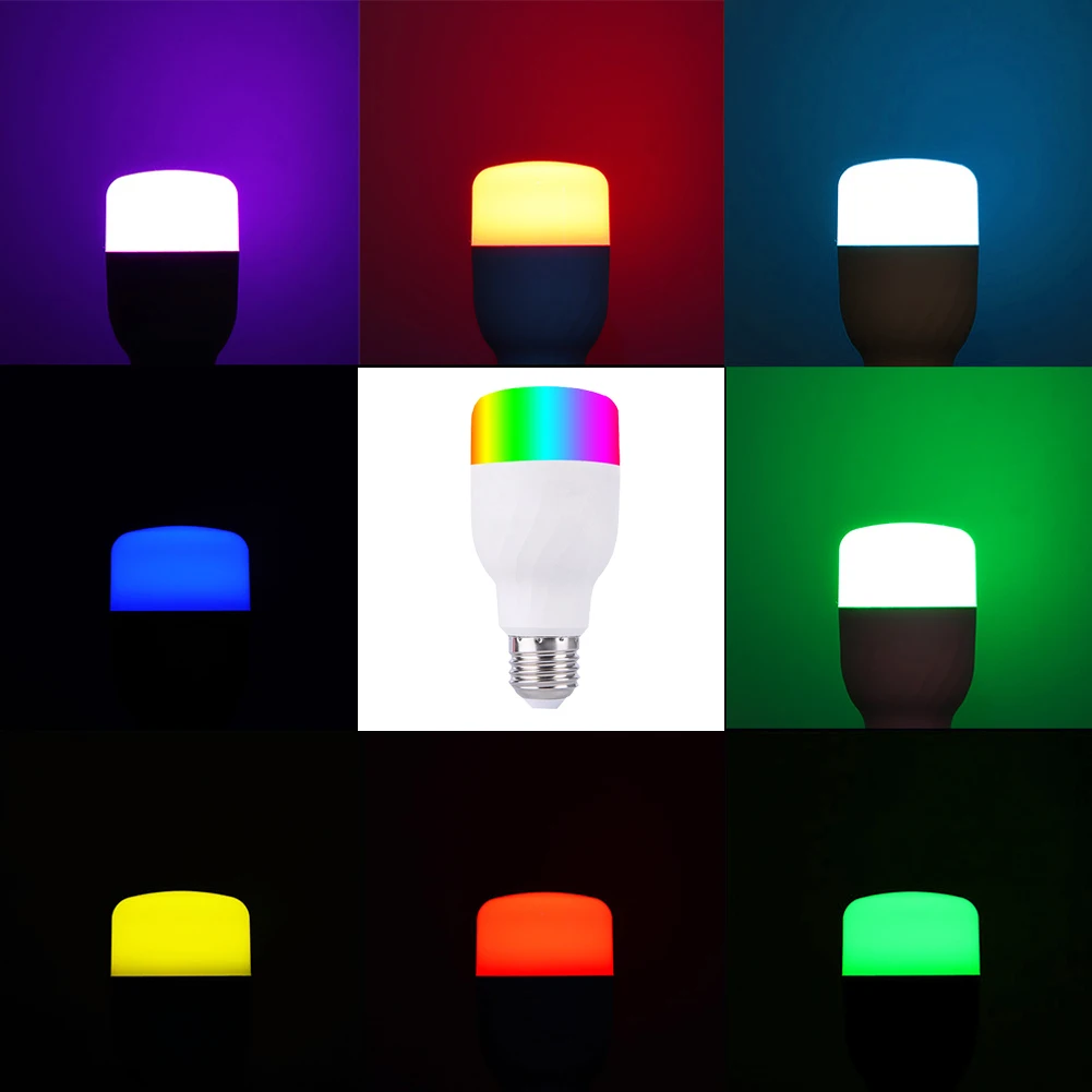E27 Wifi смарт-лампы светодиодный 7 Вт RGBW LED Цвет изменить светильник лампочка 1/2/3/4 шт. приложение Tuya дистанционного Управление работать с Alexa Google Home