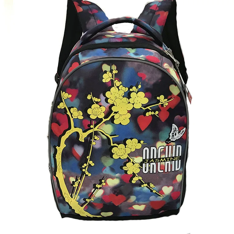 Брендовый ортопедический школьный ранец для девочек, рюкзаки для детей, рюкзак большого размера, детская школьная сумка, ранец с цветочным рисунком, Mochila Escolar - Цвет: yellow