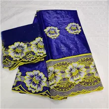 Последние bazin brode getzner tissu Африканский бассейн riche getzner хлопок из жаккардовой парчи Французский кружевной ткани 5+ 2 ярда/лот