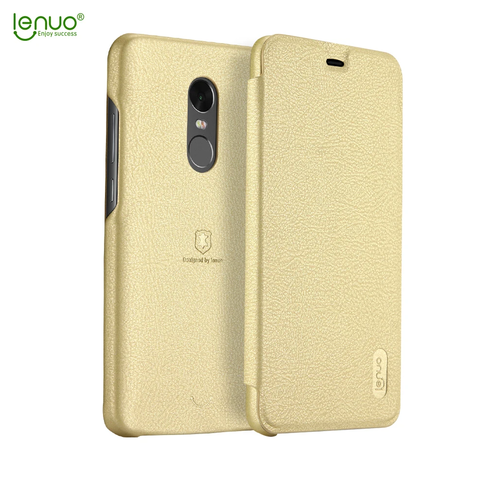 

LENUO Flip Case Shockproof Leather PU+PC Cover On For Xiaomi Redmi Note 4 4X X Note4 Note4X Pro Prime 2/3/4 16/32/64 GB Xiomi