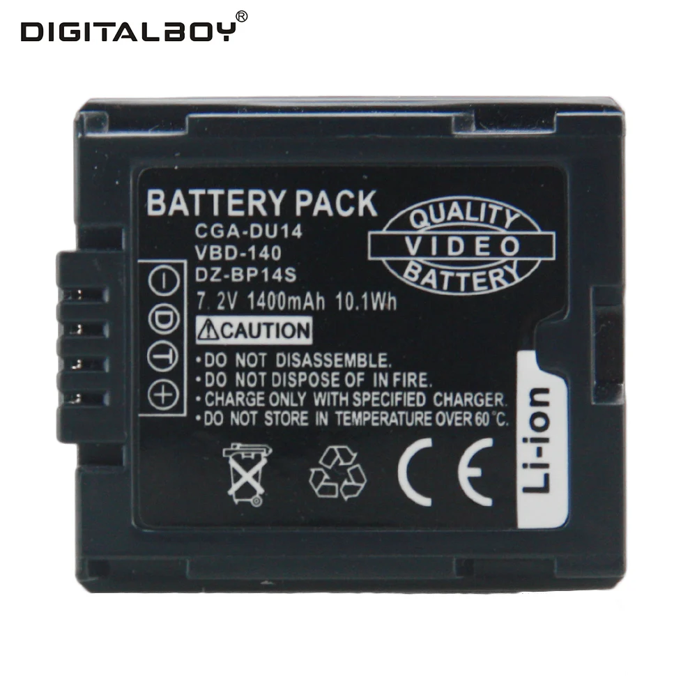 Digital Boy Высокая емкость 1400 мАч 7.2 В CGA-DU14 CGA DU14 cgadu14 1 шт. литий-ионный Батареи для