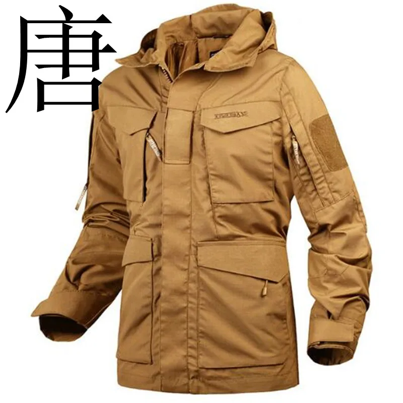 

Tang cool2019 NewBrand Men Tactical Clothing US Army M65 Military Field Jacket Trench Coats Hoodie Casaco Masculino Windbreaker