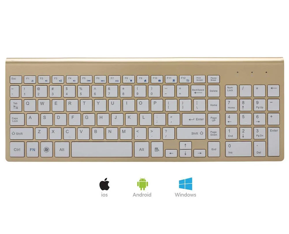 Teclado E Mouse sem fio Combo Full