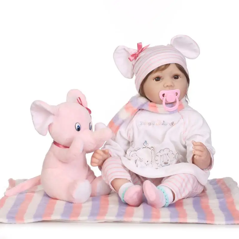 Nicery Baby Reborn Doll 20-22 дюйма 50-55 см Bebe Мягкая силиконовая игрушка для мальчиков и