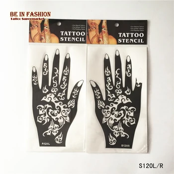 

2pcs New styles Tattoo Airbrush Stencils for Body Painting Henna Stencil Template Mixed Designs Tattoos Accessories Professional