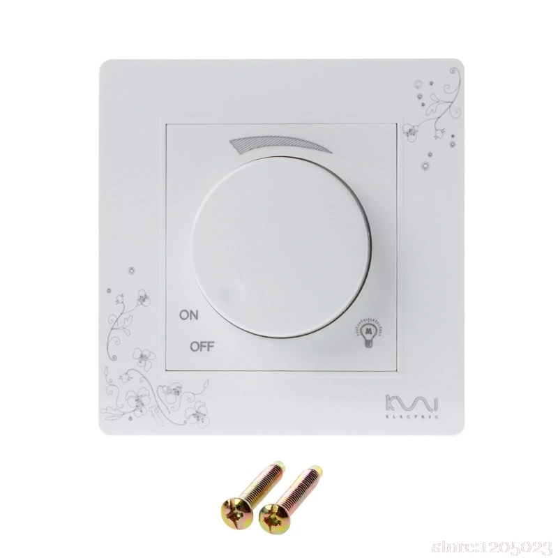 

Luxury Wall Dimmer Switch Ivory White Brief Art Weave Light Switch AC 110~250V