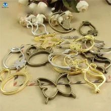 MINGXUAN 5 шт. Кошка Луна Форма Подвеска на металлическом каркасе ободок Установка Кабошон Установка УФ смолы эпоксидной смолы Шарм ювелирных изделий