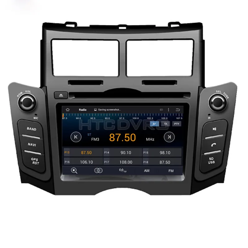 Clearance YMODVHT 6.2inch 4G Octa Core Android 9.0 7.1 Car DVD GPS for Toyota Yaris 2005-2007 2008 2009 2010 2011Black/Silver Radio Stereo 23