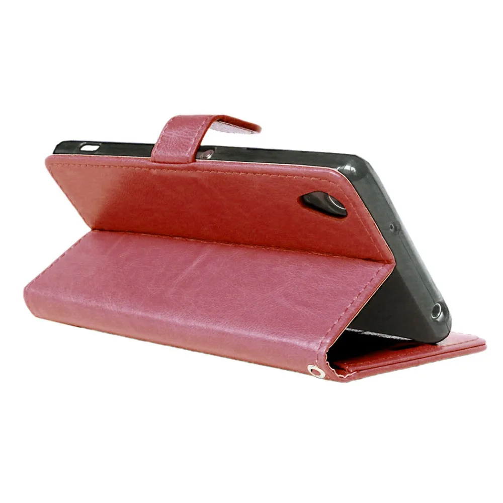 Флип чехол для Sony Z2 L50u L50t D6502 D6543 Xperia Z 2 L50 L50w D6503 однотонная фоторамка кожаный