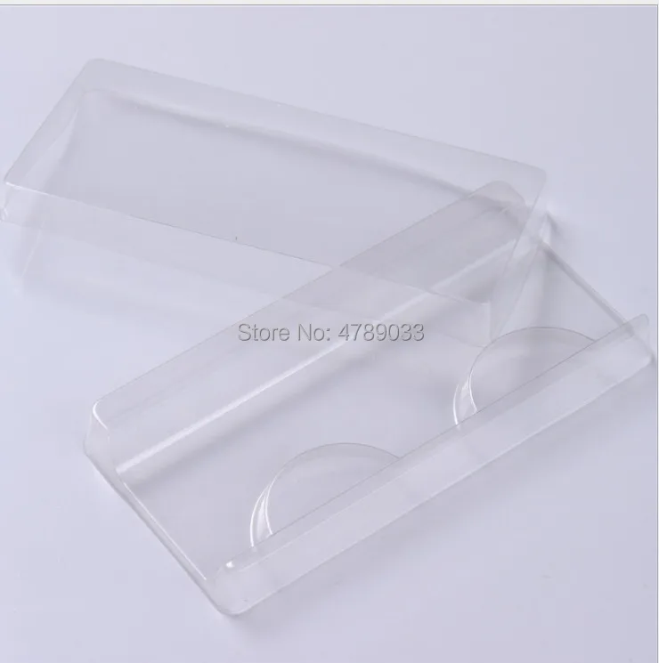 

50pcs False Eyelash Storage Packing Box Eyelash Boxes Plastic Empty Lash Case Reuseable Clear Lash Storage Wholesale