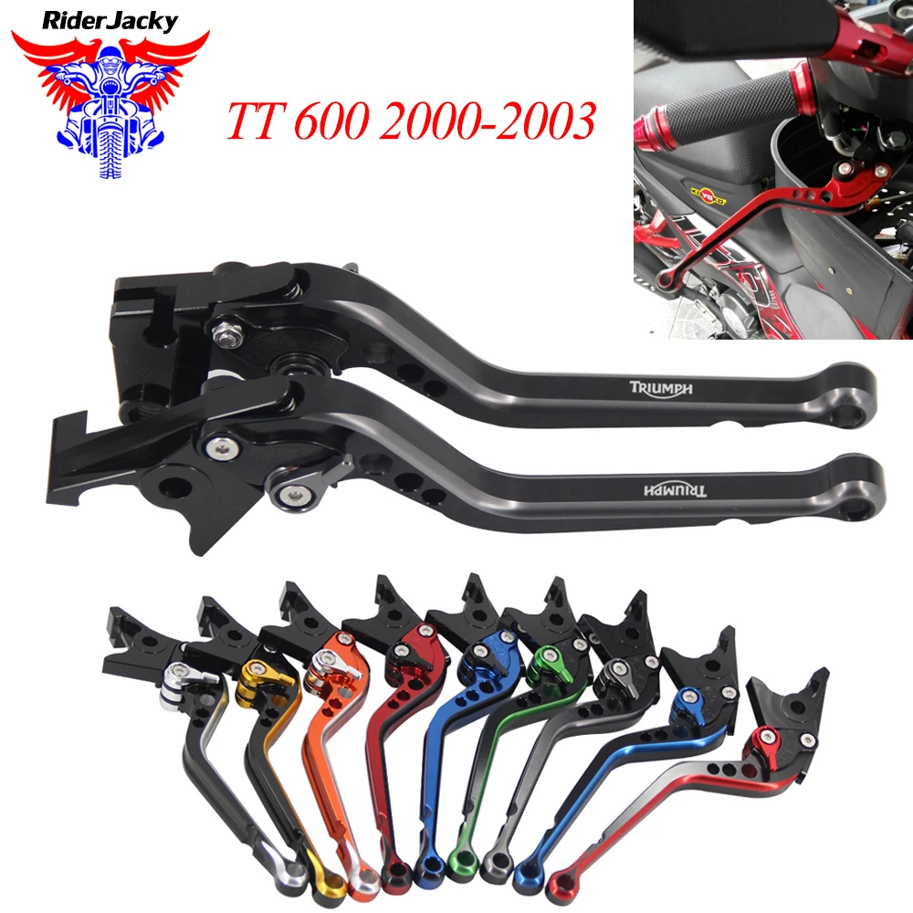 

Mix Color Long CNC Adjustable Motorcycle Brake Clutch Levers For Triumph TT 600 2000-2003 2002 2001
