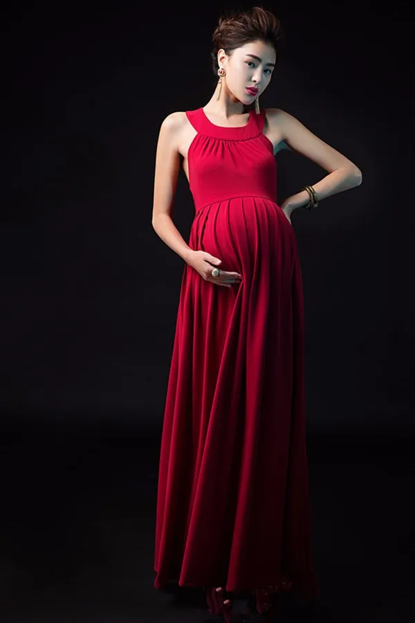 Vestido Rojo de maternidad de moda, accesorios de fotografía de maternidad, elegante, de para embarazadas|pregnant photography props|maternity photography propspregnant photography - AliExpress