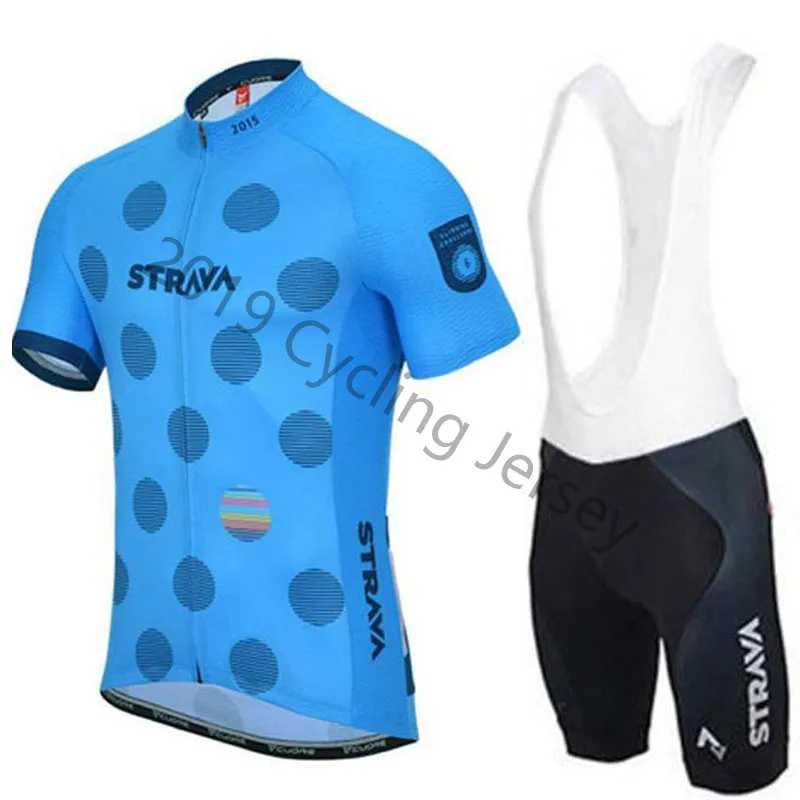 2019 فريق برو الدراجة STRAVA الدراجات جيرسي المرايل مجموعة تي شيرتات قصيرة للأطفال روبا Ciclismo رجل الصيف جاف سريعة دراجة الدراجات الملابس مايوه