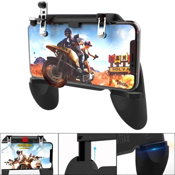 

Mobile Phone Game Controller Handle Wireless Remote Shooter Trigger Fire Joystick for Android IOS PUBG Gamepad Gamepad Tools UM