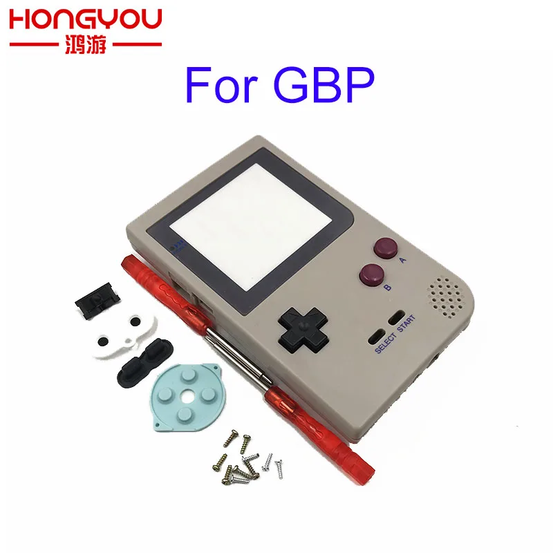 

Replacement grey Case Plastic Shell Cover for Nintendo Gameboy Pocket Game Console for GBP Console gray Case housing