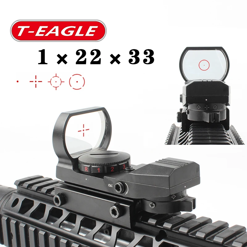Cena Hot 15 22mm Rail luneta optyka myśliwska holograficzny kolimator red dot Reflex 4 Tactical zakres celownik kolimatorowy