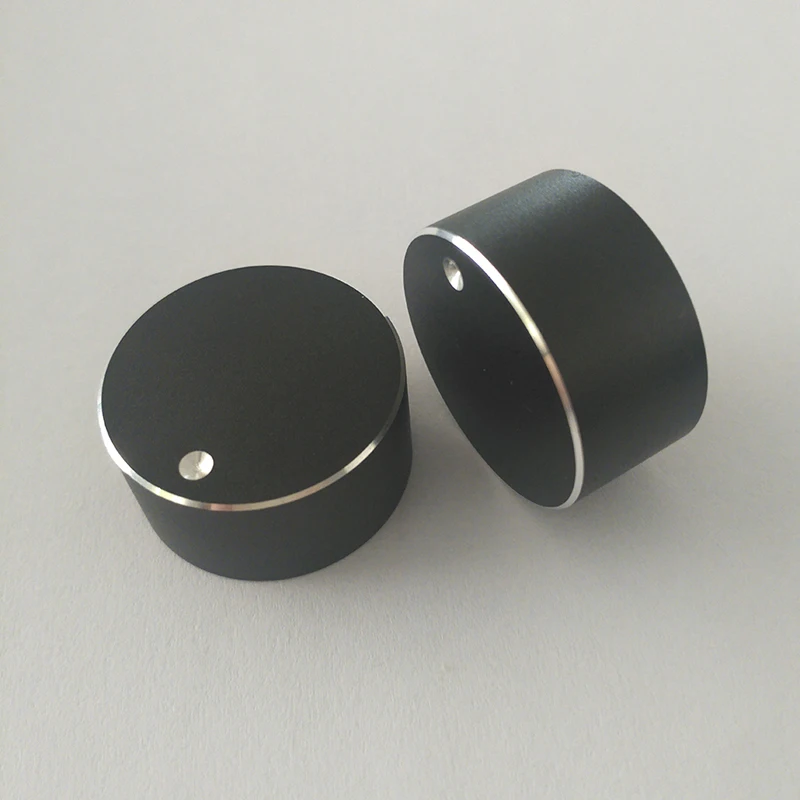 Black 28*14mm Potentiometer Caps Black Sanding Shiny Edge Rachis Sound