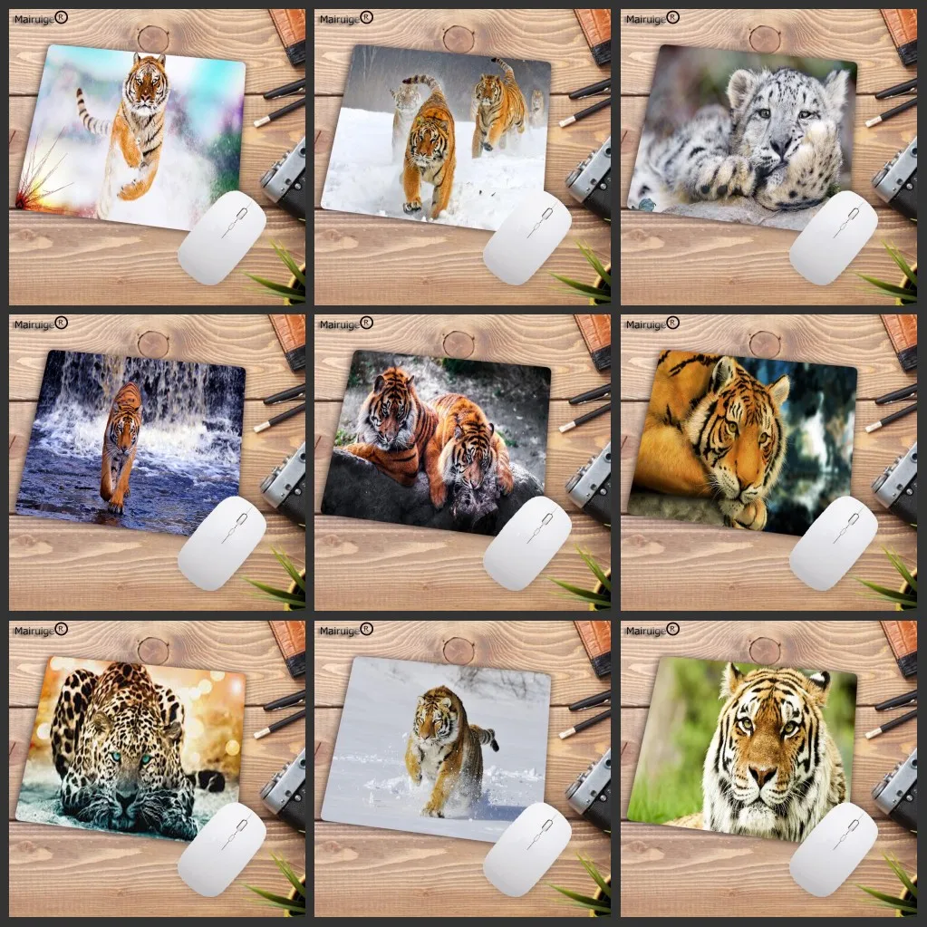 

Mairuige Big PromotionTigers Speed Keyboard Mouse Pad Rubber Mat Computer Gaming Mousepad Gamer for Small Size Table Mouse Mat