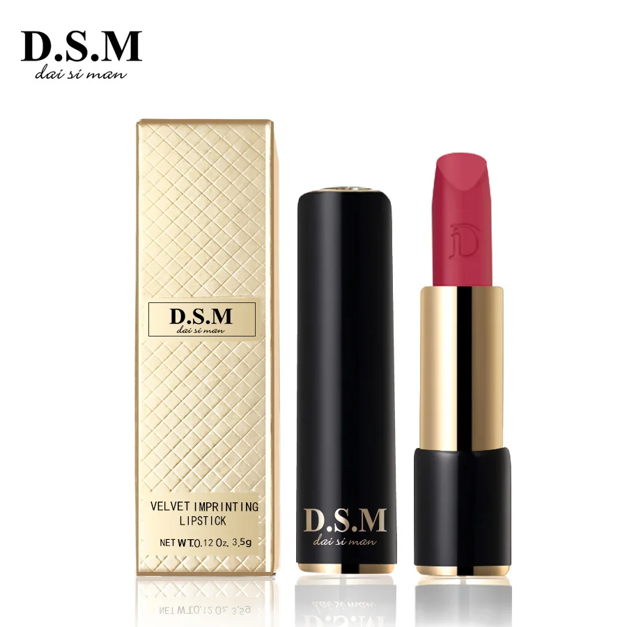 D.S.M брендовая новая матовая помада, легко носить, стойкая помада для макияжа, популярная цветная косметика для губ, Высококачественная губная помада
