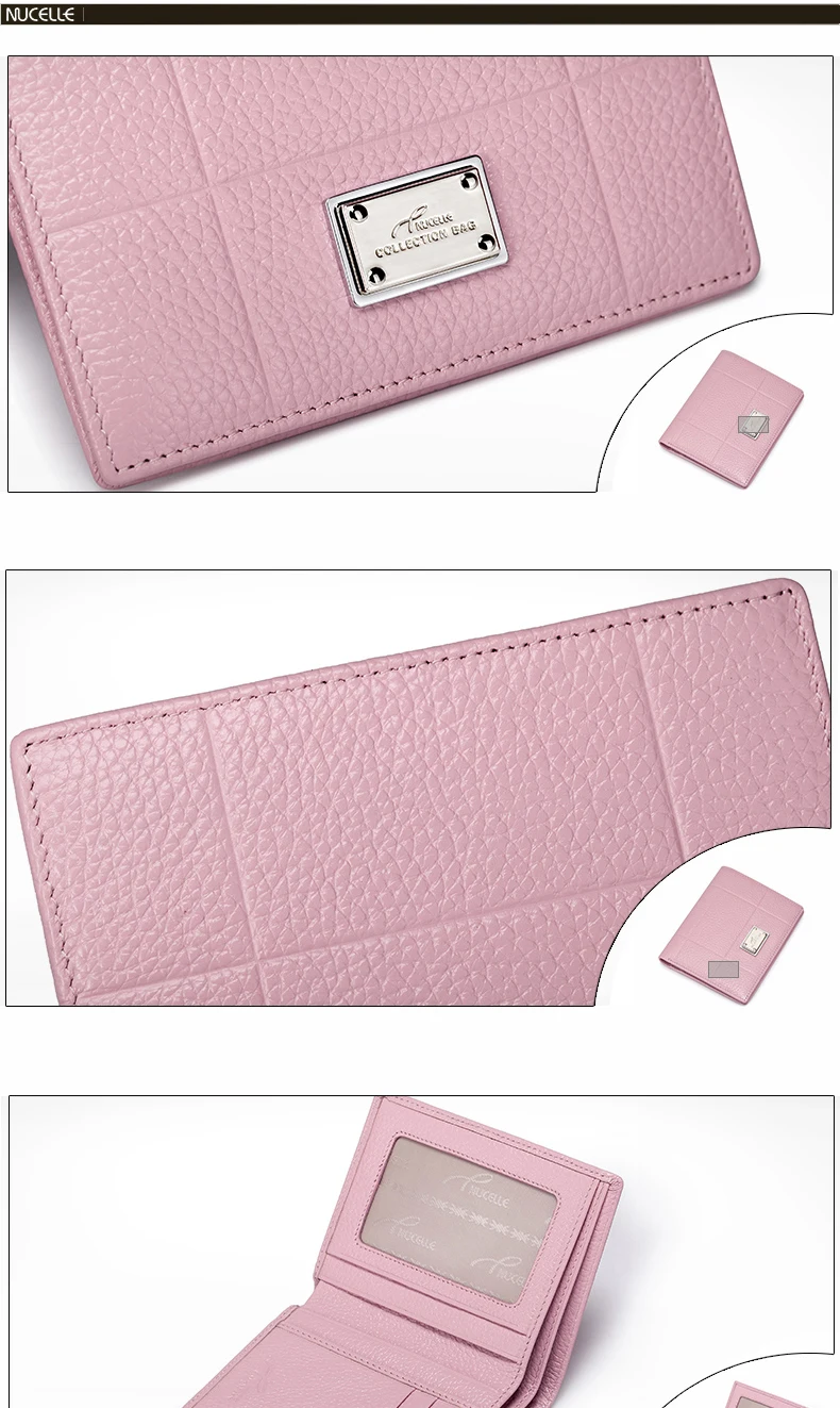 Nucelle women genuine leather wallet 9