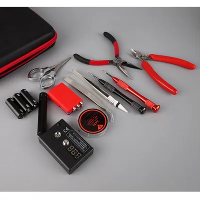 

Fixmee New Arrival Vape Tool Bag Kit Combo Set Full DIY Kit V2 Jig Meter Tweezer Heat Wire Plier VS Accessories
