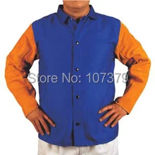 Огнестойкий спилок коровья кожа сварочная одежда кожаные фартуки сварщика огнезащитные хлопчатобумажные кожаные сварочные куртки